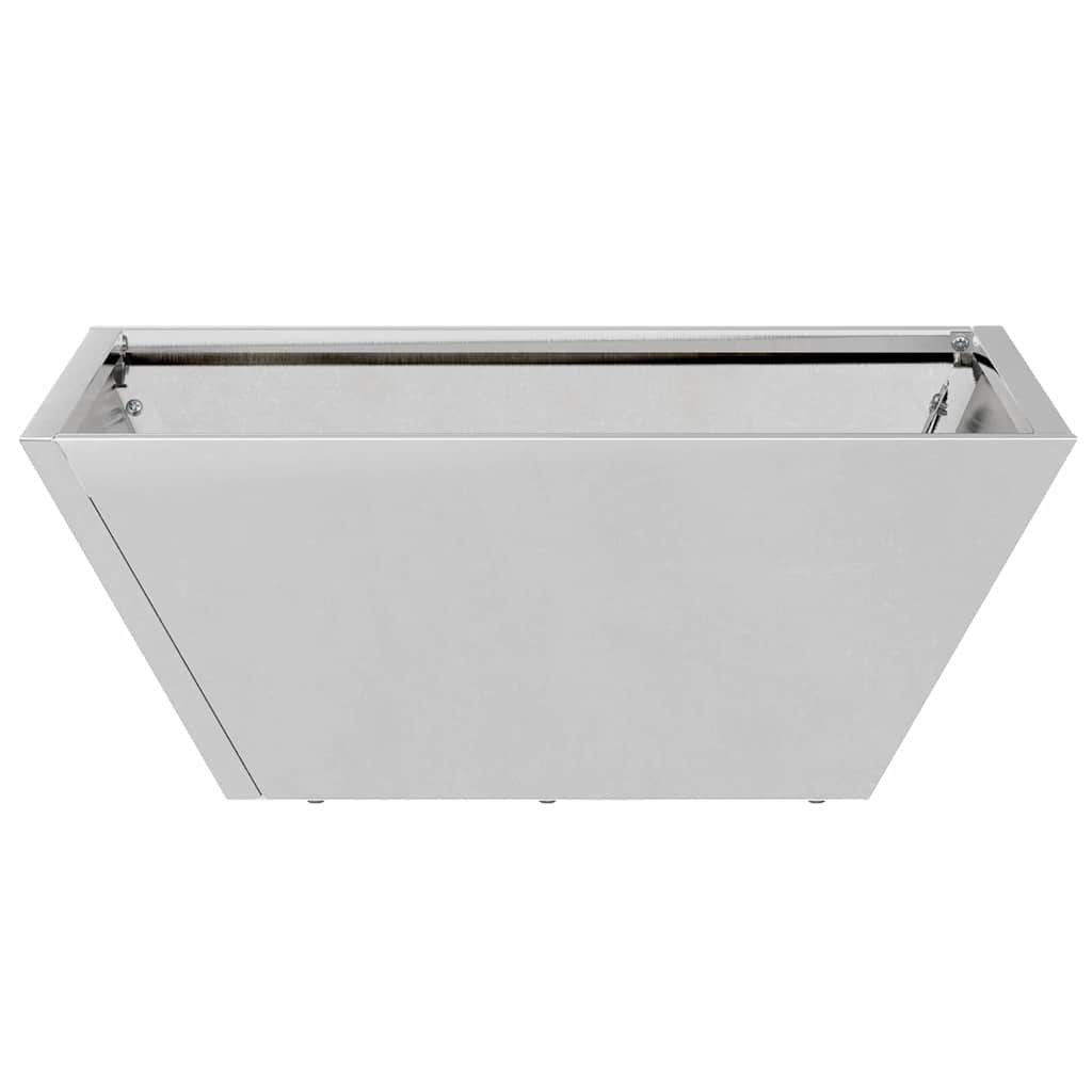 Vrtna saksija 5 pcs Srebrno 40 x 40 x 15 cm Cinkani čelik