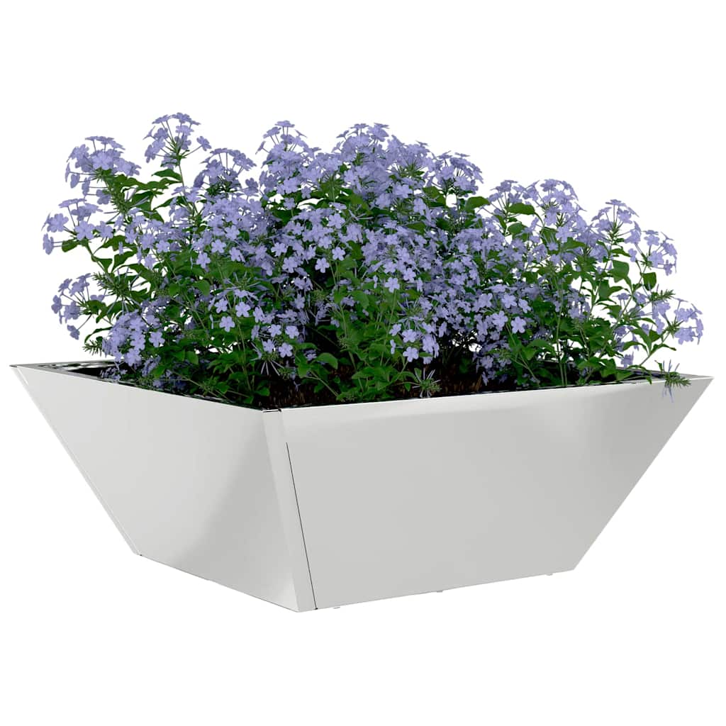 Vrtna saksija 5 pcs Srebrno 40 x 40 x 15 cm Cinkani čelik