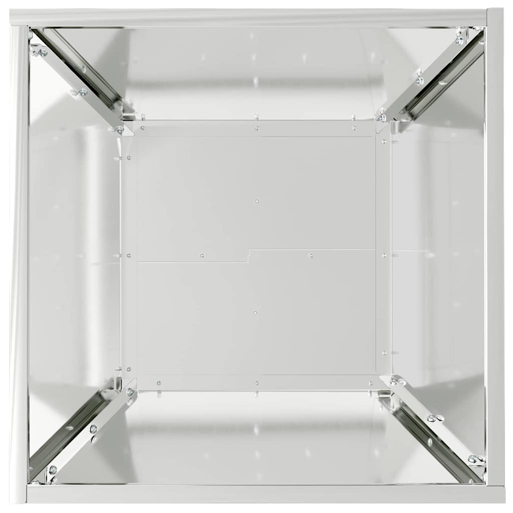 Vrtna saksija 5 pcs Srebrno 40 x 40 x 15 cm Cinkani čelik