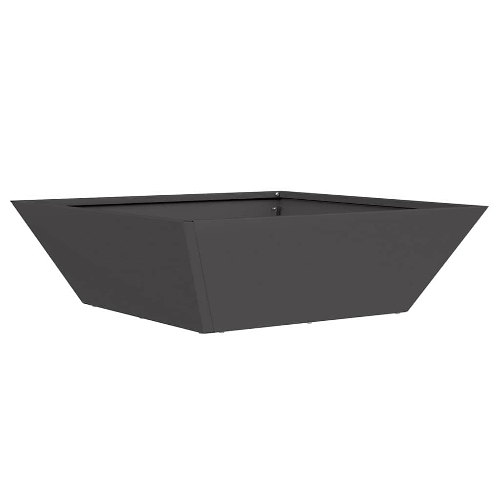 Vrtna saksija 5 pcs Crna 50 x 50 x 15 cm Čelična vrata