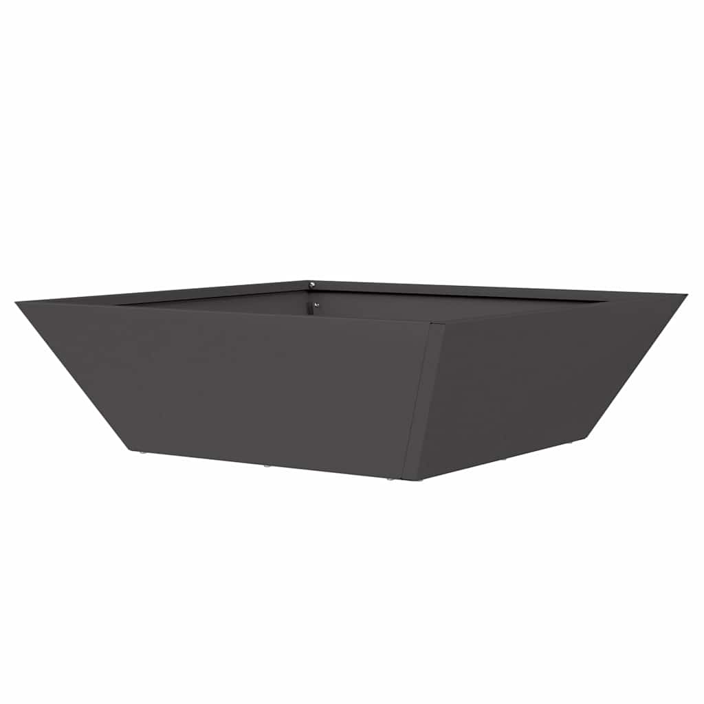 Vrtna saksija 5 pcs Crna 50 x 50 x 15 cm Čelična vrata