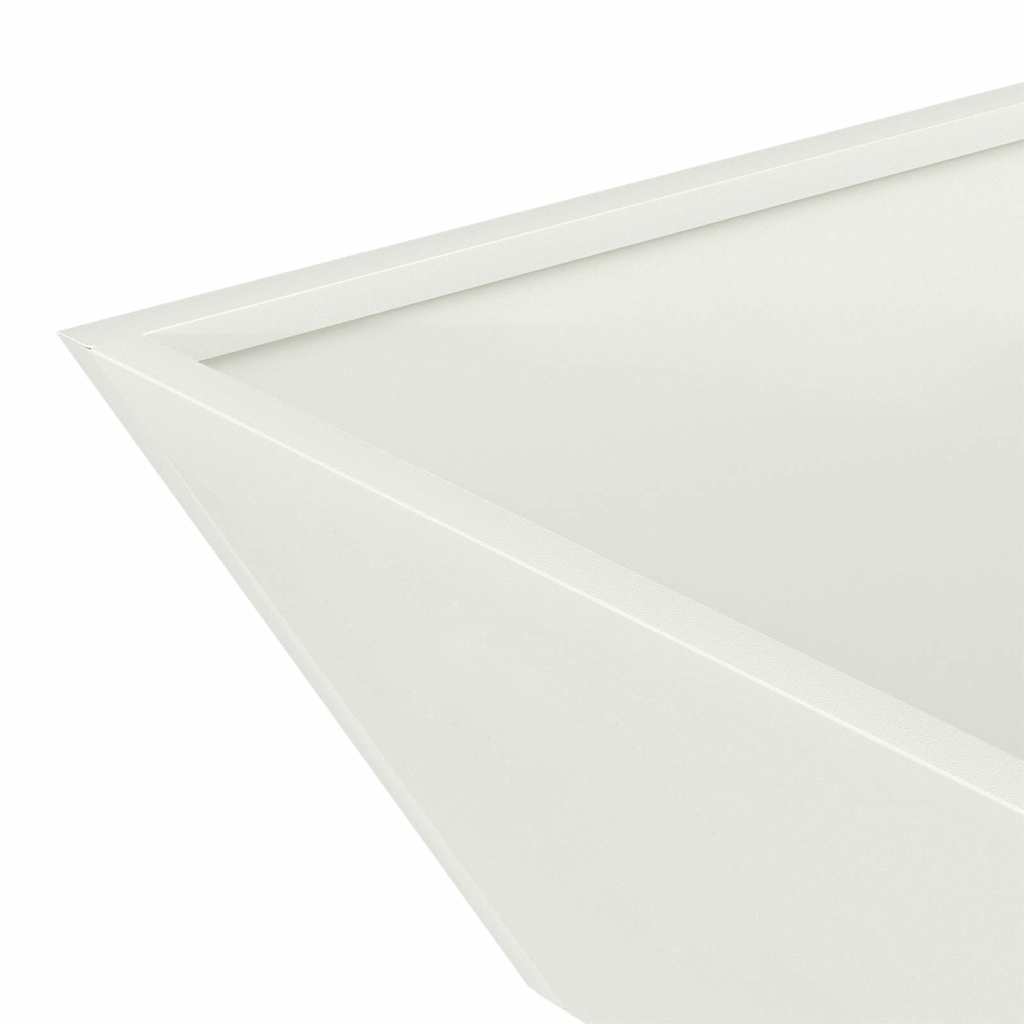 Vrtna saksija Bijelo 50 x 50 x 15 cm Čelična vrata