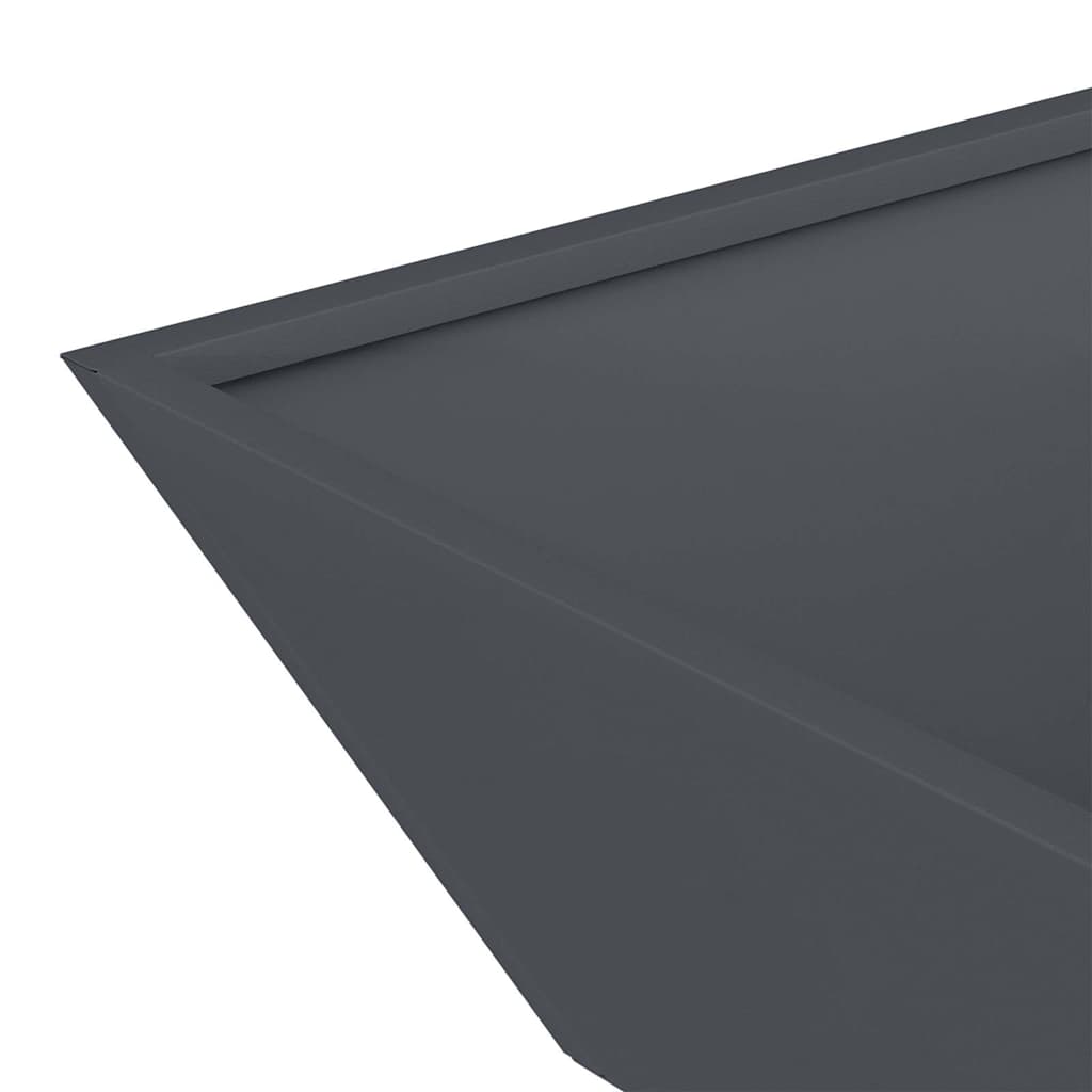 Vrtna saksija 5 pcs Antracit 50 x 50 x 15 cm Čelična vrata