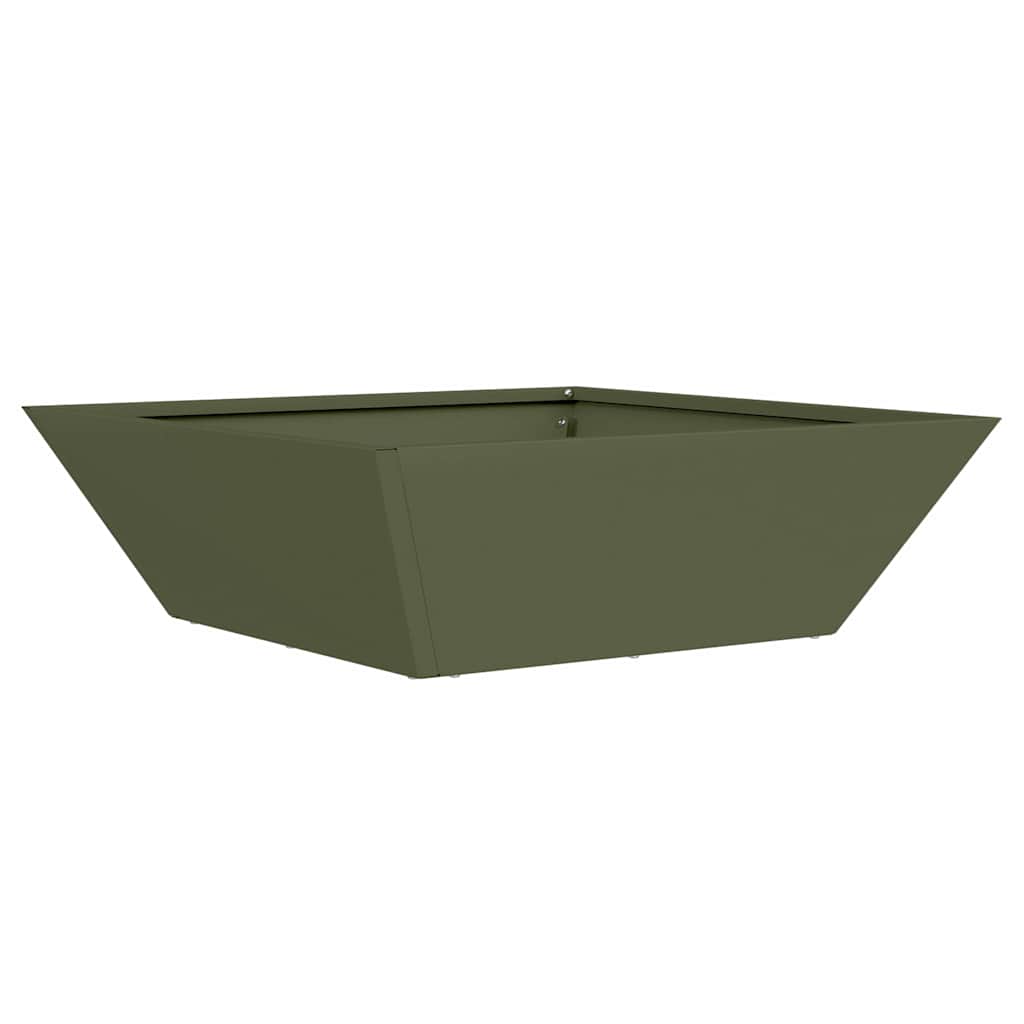 Vrtna saksija 5 pcs Maslinasto zelena 50 x 50 x 15 cm