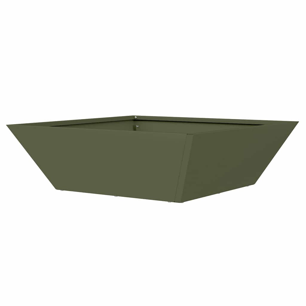 Vrtna saksija 5 pcs Maslinasto zelena 50 x 50 x 15 cm