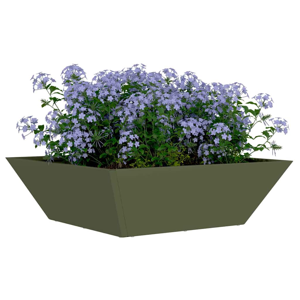Vrtna saksija 5 pcs Maslinasto zelena 50 x 50 x 15 cm