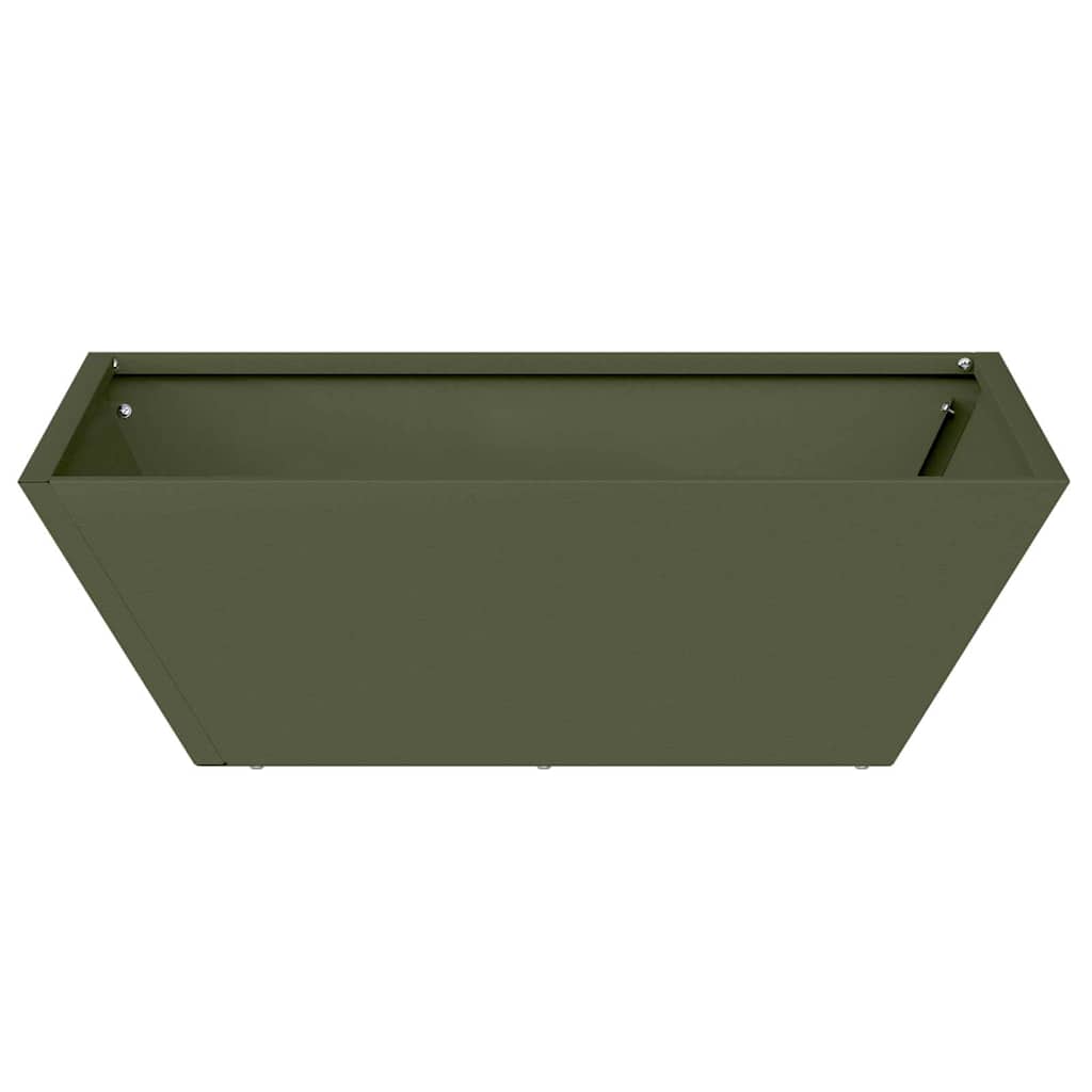 Vrtna saksija 5 pcs Maslinasto zelena 50 x 50 x 15 cm