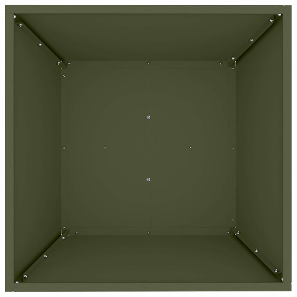 Vrtna saksija 5 pcs Maslinasto zelena 50 x 50 x 15 cm