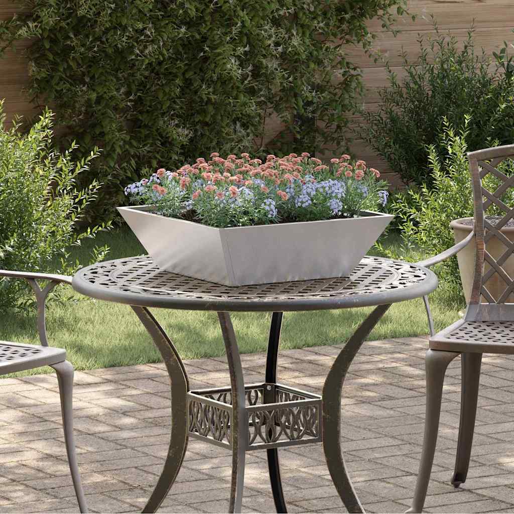 Vrtna saksija 5 pcs Srebrno 50 x 50 x 15 cm Nehrđajući čelik