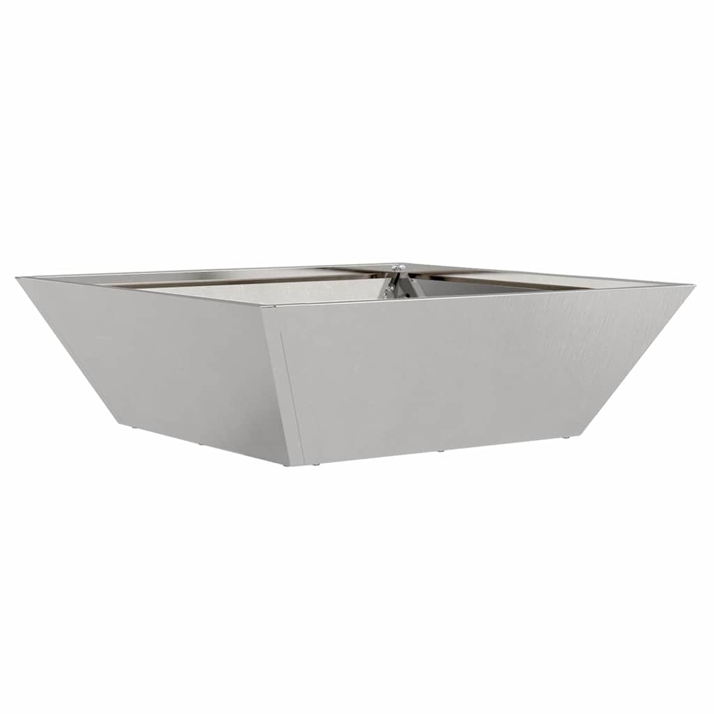 Vrtna saksija 5 pcs Srebrno 50 x 50 x 15 cm Nehrđajući čelik