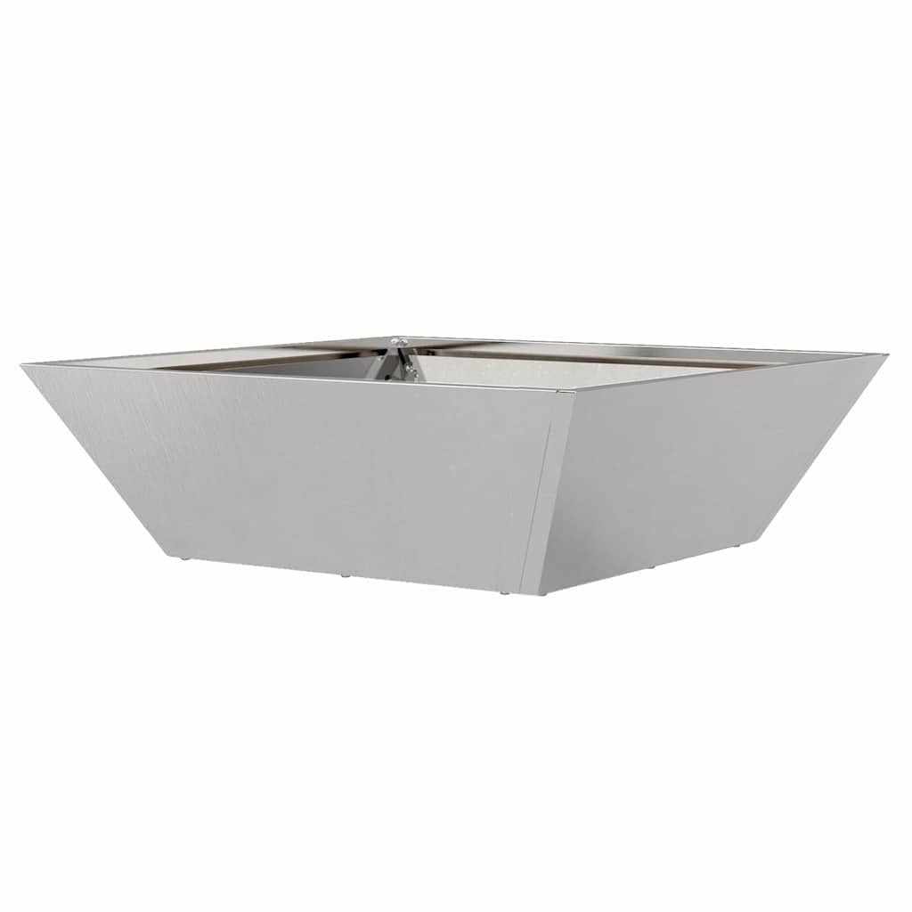 Vrtna saksija 5 pcs Srebrno 50 x 50 x 15 cm Nehrđajući čelik