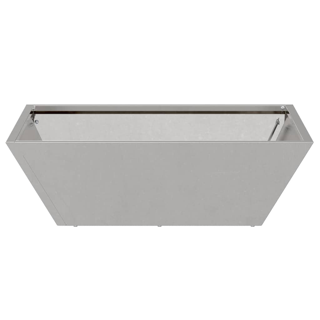 Vrtna saksija 5 pcs Srebrno 50 x 50 x 15 cm Nehrđajući čelik