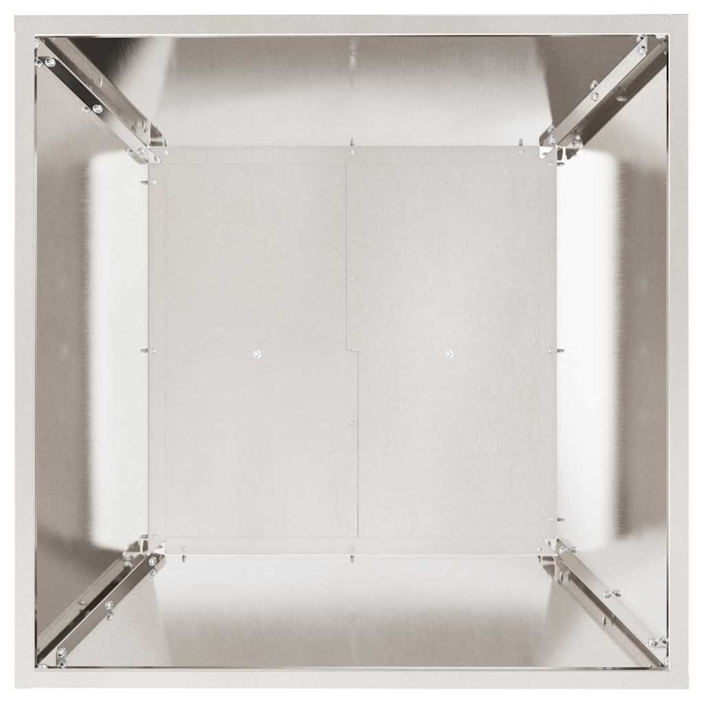 Vrtna saksija 5 pcs Srebrno 50 x 50 x 15 cm Nehrđajući čelik