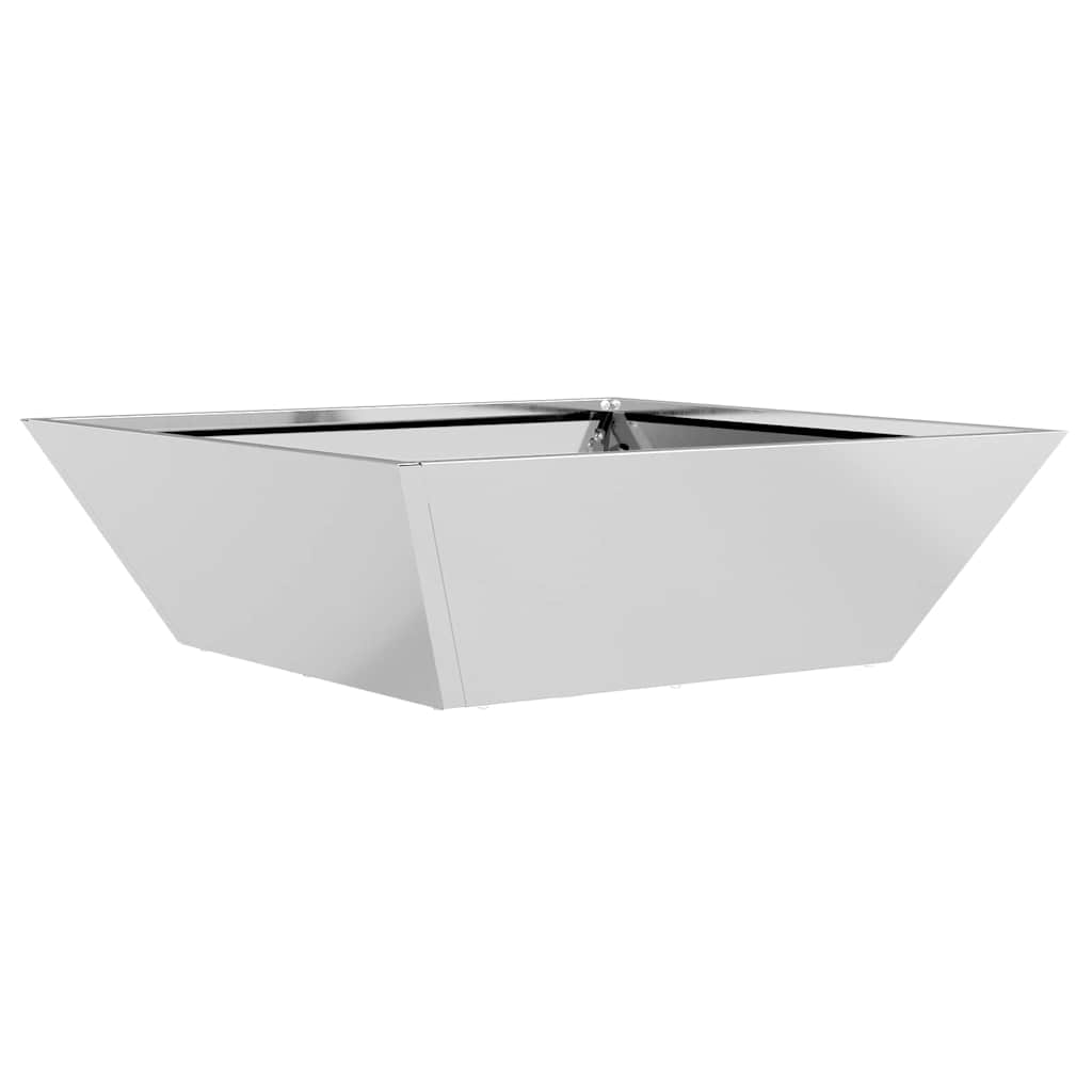 Vrtna saksija 5 pcs Srebrno 50 x 50 x 15 cm Cinkani čelik