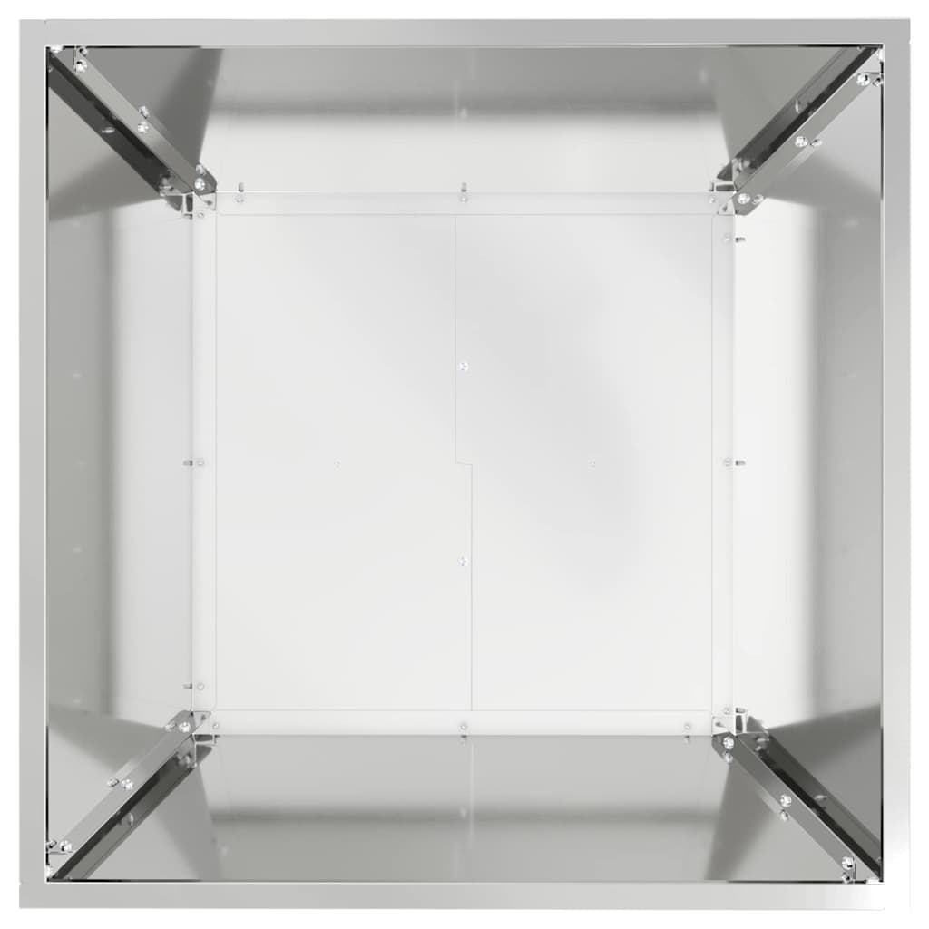 Vrtna saksija 5 pcs Srebrno 50 x 50 x 15 cm Cinkani čelik