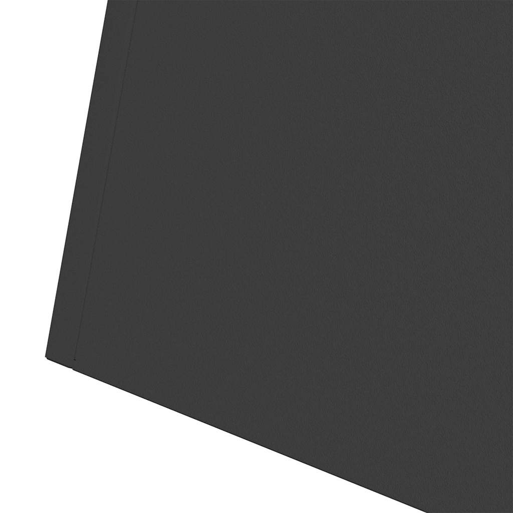Stup saksija 2 pcs Crna 35 x 35 x 73 cm