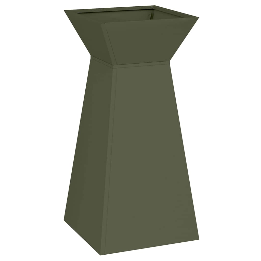 Stup saksija 2 pcs Maslinasta 35 x 35 x 73 cm