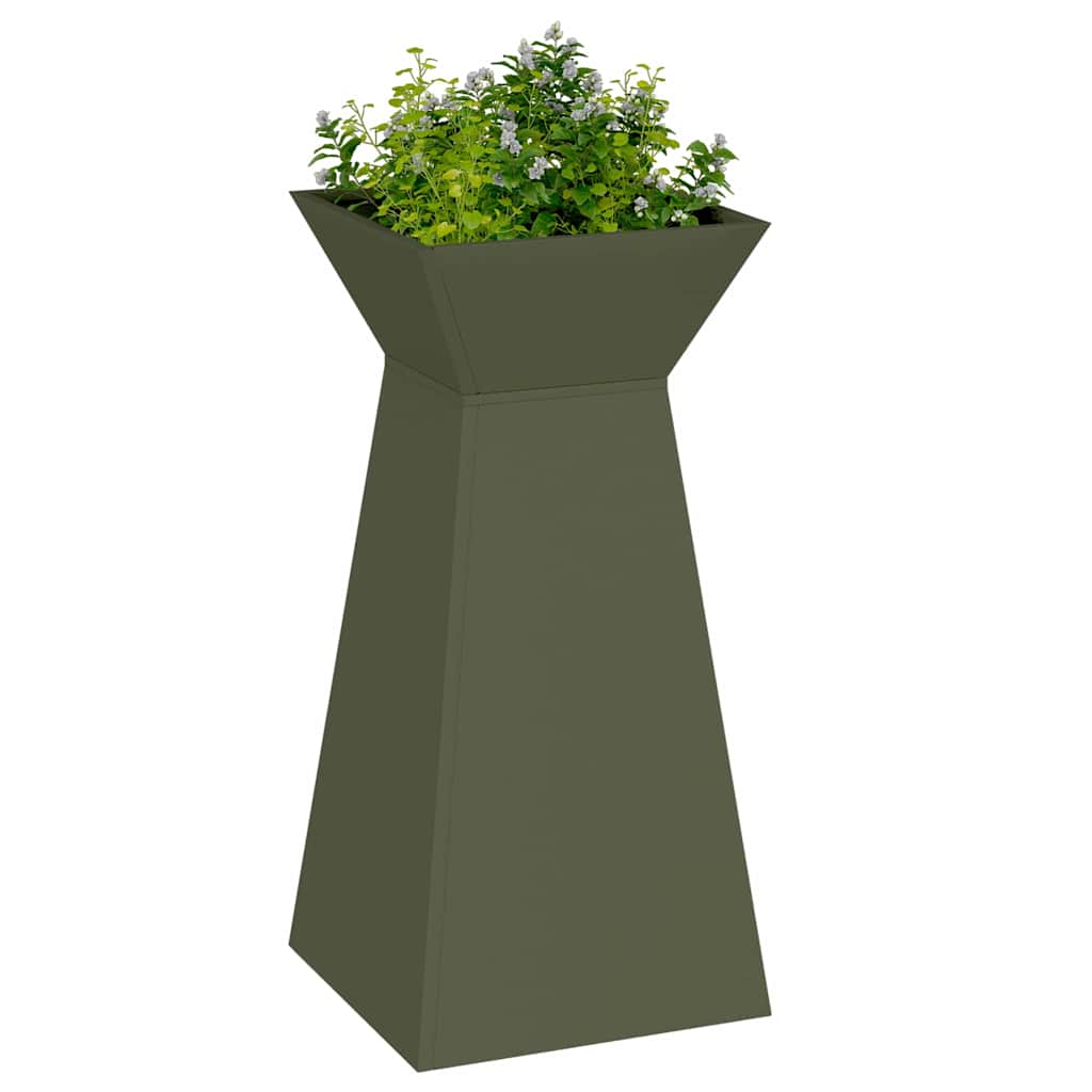 Stup saksija 2 pcs Maslinasta 35 x 35 x 73 cm