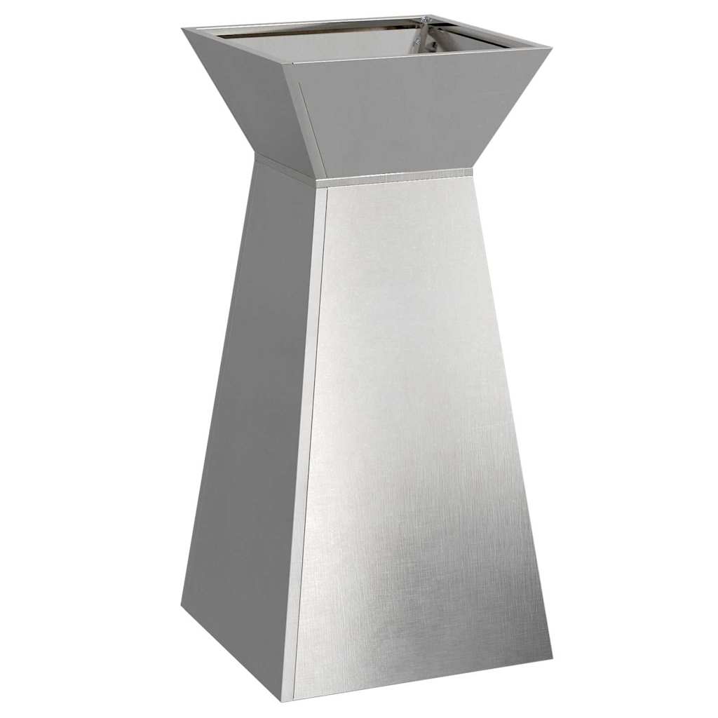 Stup saksija 2 pcs Srebrno 35 x 35 x 73 cm
