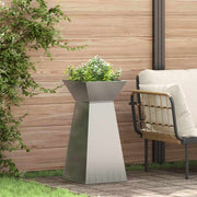 Stup saksija 2 pcs Srebrno 35 x 35 x 73 cm