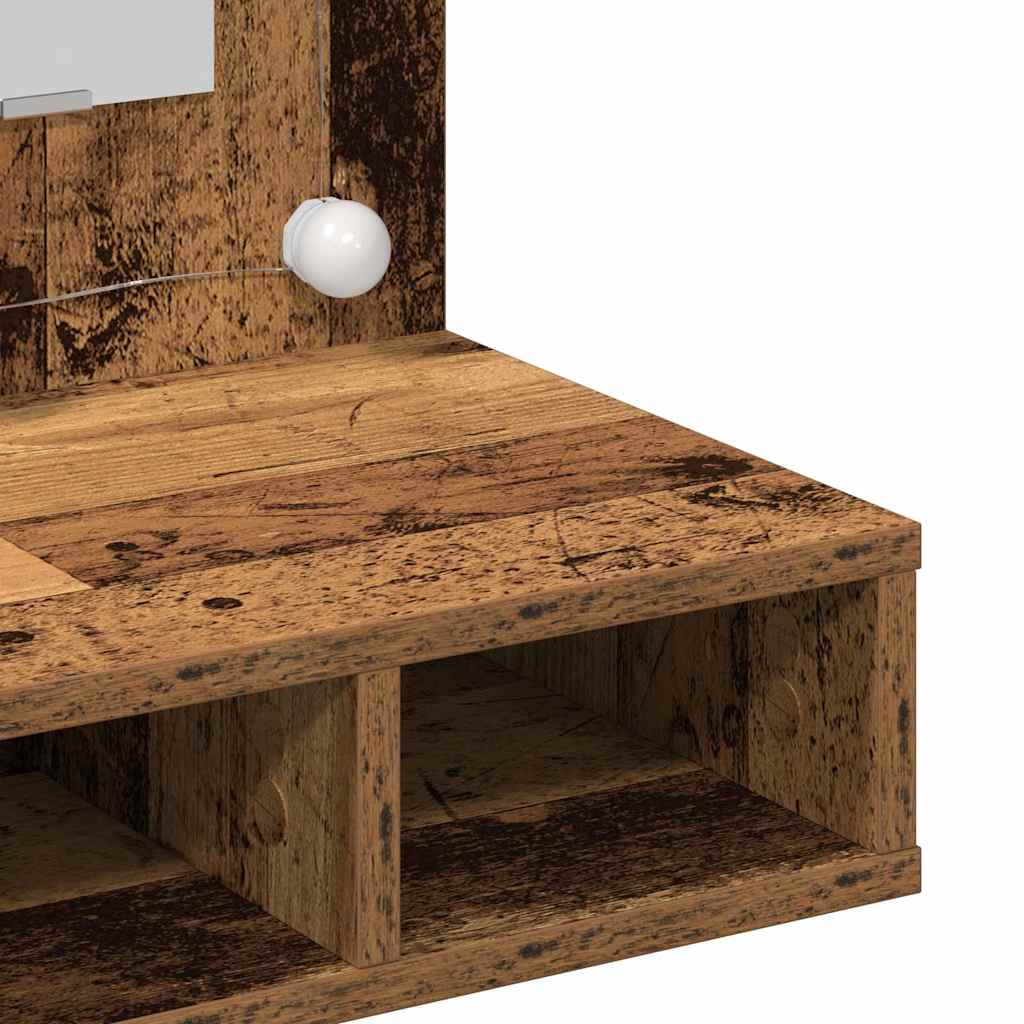 Ogledalo ormar Staro drvo 60 x 31,5 x 62 cm Konstruirano drvo