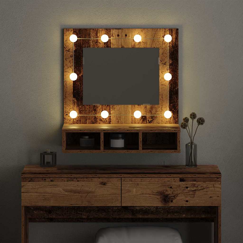 Ogledalo ormar Staro drvo 60 x 31,5 x 62 cm Konstruirano drvo