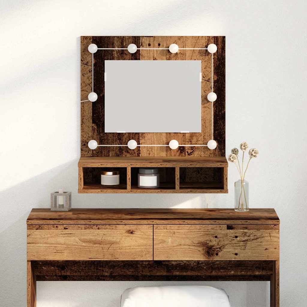 Ogledalo ormar Staro drvo 60 x 31,5 x 62 cm Konstruirano drvo