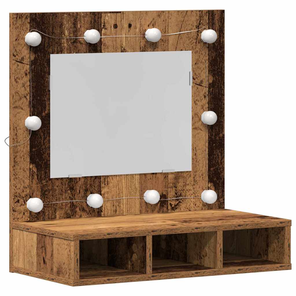 Ogledalo ormar Staro drvo 60 x 31,5 x 62 cm Konstruirano drvo