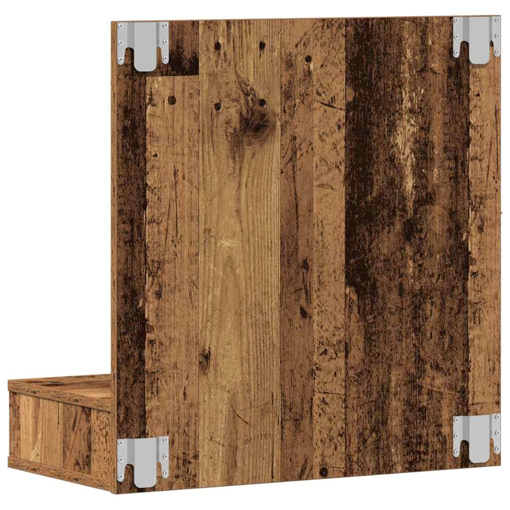 Ogledalo ormar Staro drvo 60 x 31,5 x 62 cm Konstruirano drvo