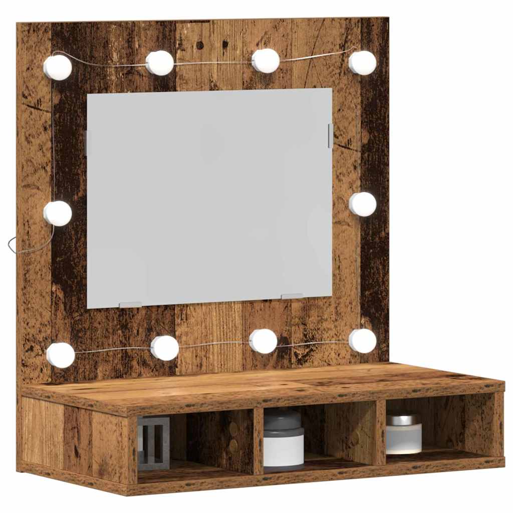 Ogledalo ormar Staro drvo 60 x 31,5 x 62 cm Konstruirano drvo
