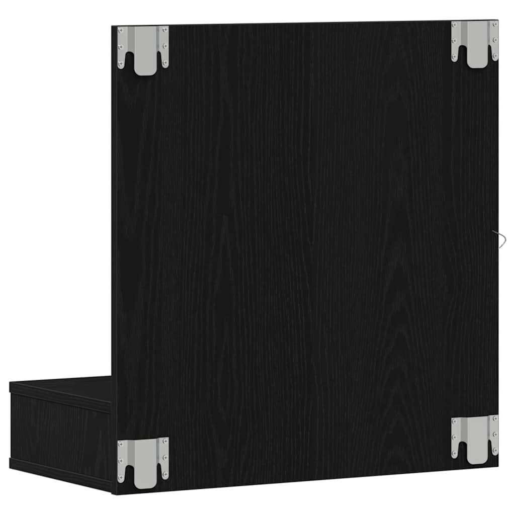 Ogledalo ormar Crni hrast 60 x 31,5 x 62 cm Konstruirano drvo