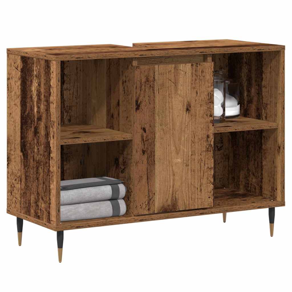 Kupaonski ormar Staro drvo 80 x 33 x 60 cm Konstruirano drvo
