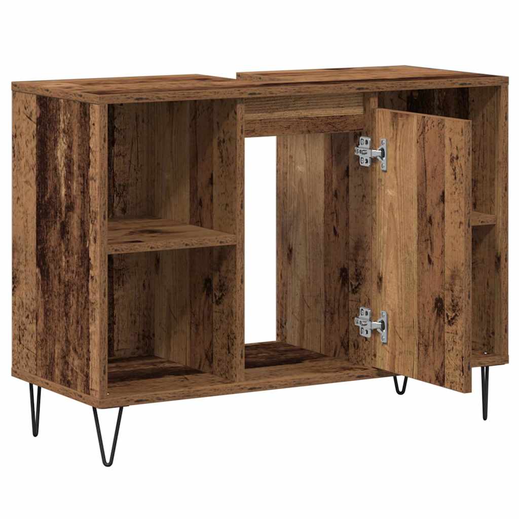 Kupaonski ormar Staro drvo 80 x 33 x 60 cm Konstruirano drvo