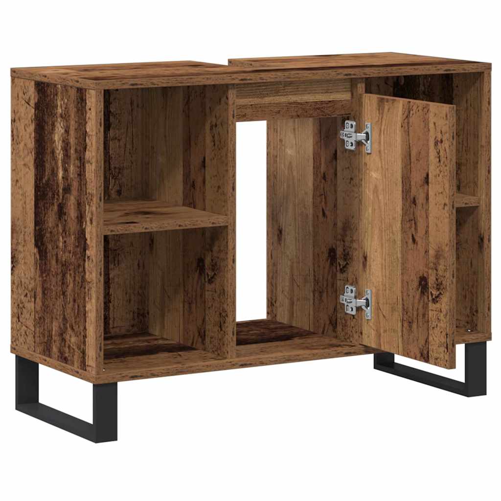 Kupaonski ormar Staro drvo 80 x 33 x 60 cm Konstruirano drvo