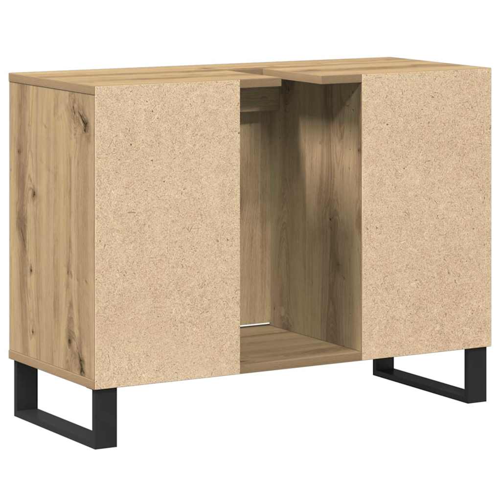 Kupaonski ormar s policom Umjetnički hrast 80 x 33 x 60 cm