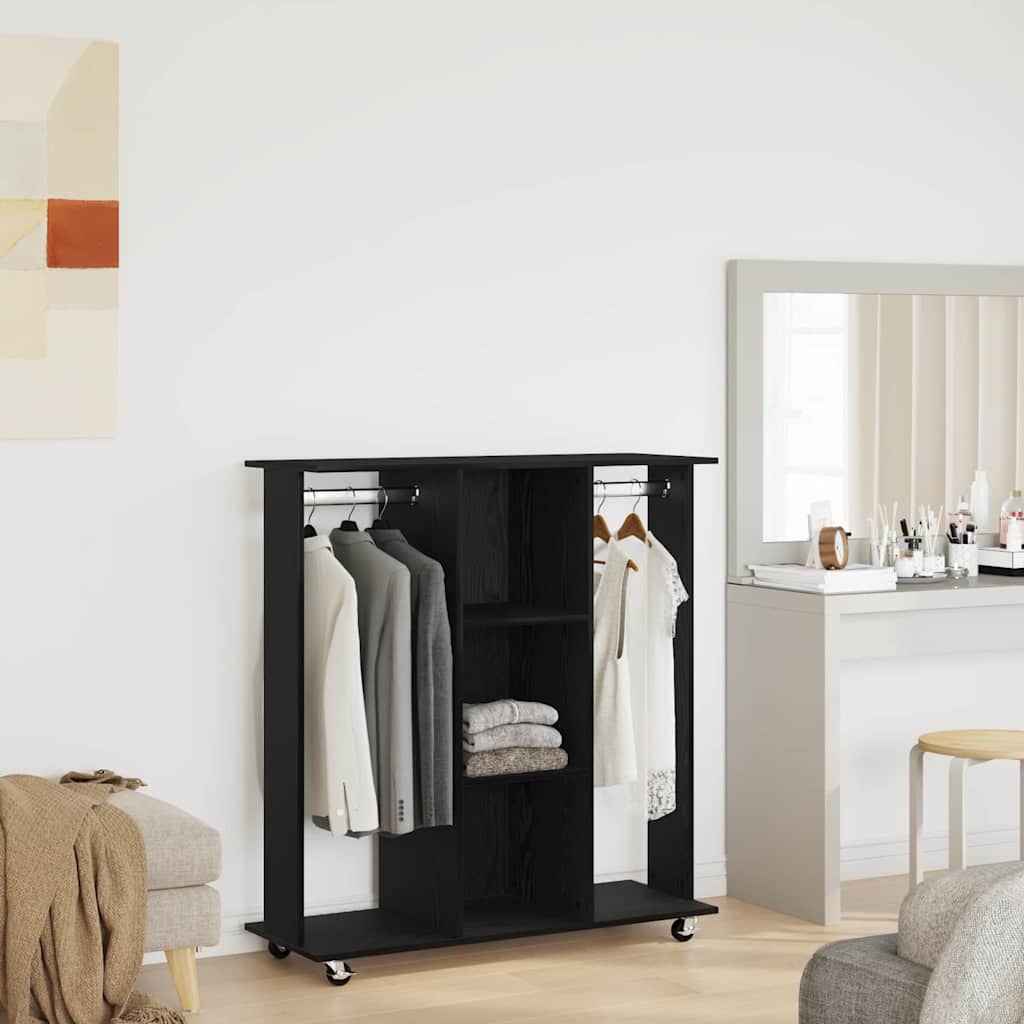 Ormar s policom Crni hrast 102 x 38 x 110 cm Konstruirano drvo