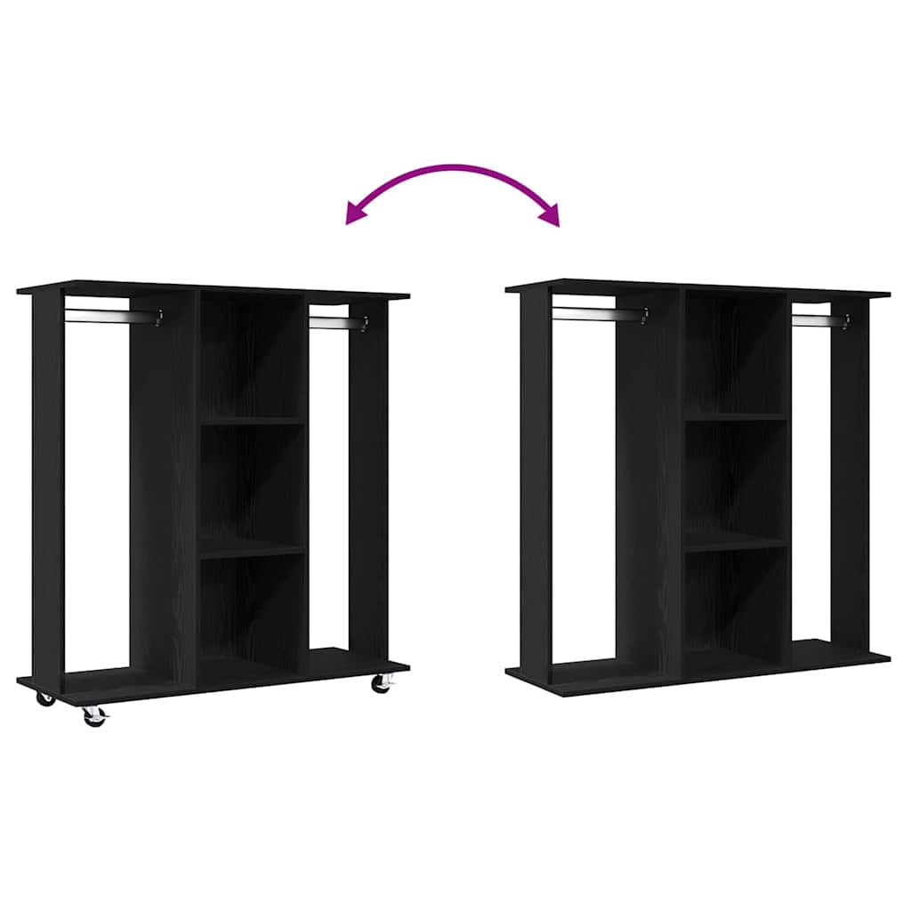 Ormar s policom Crni hrast 102 x 38 x 110 cm Konstruirano drvo