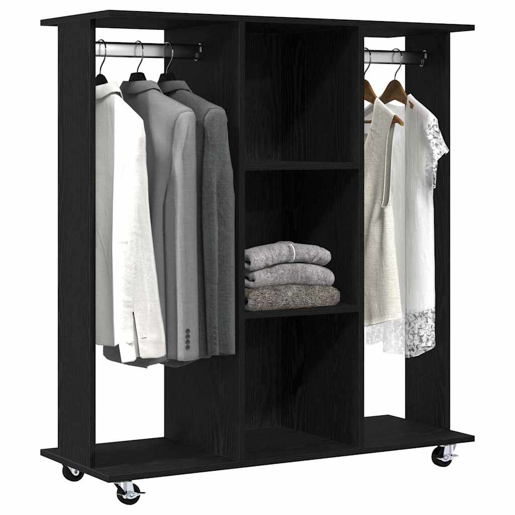 Ormar s policom Crni hrast 102 x 38 x 110 cm Konstruirano drvo