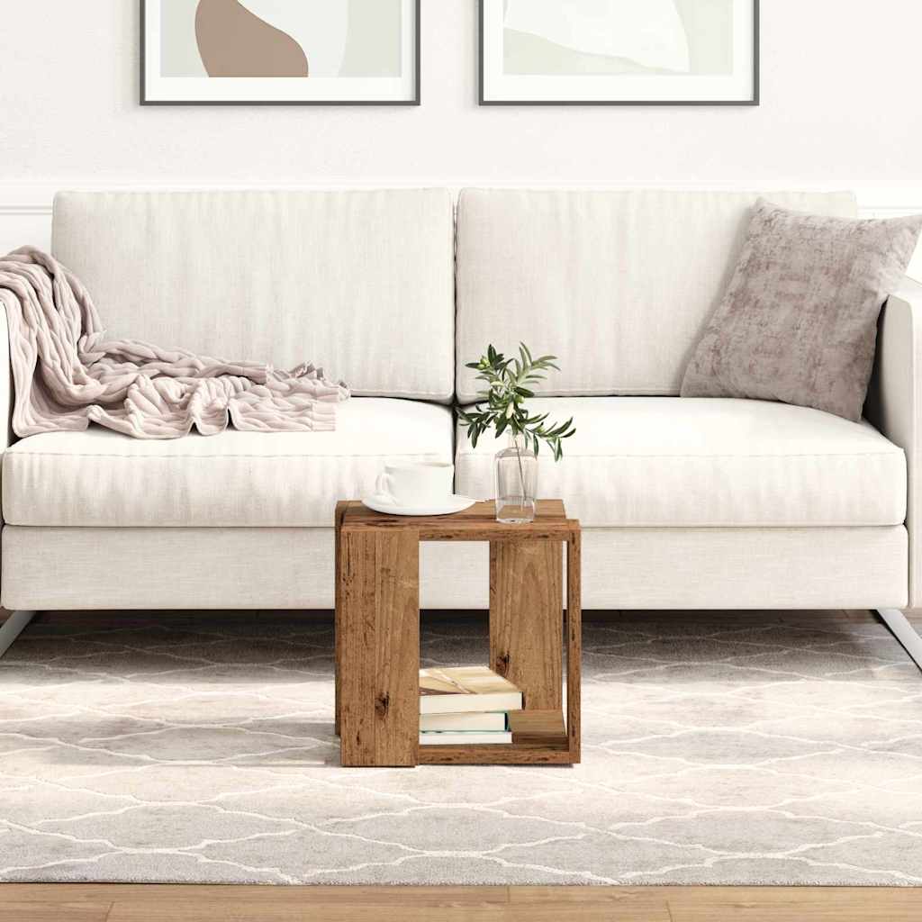 Kava Stol Staro drvo 32 x 32 x 30 cm Konstruirano drvo