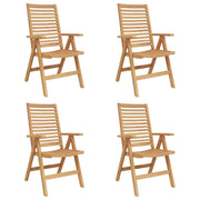 Stolica 4 pcs Smeđa 64.5 x 52 x 108 cm Čvrsto teak drvo