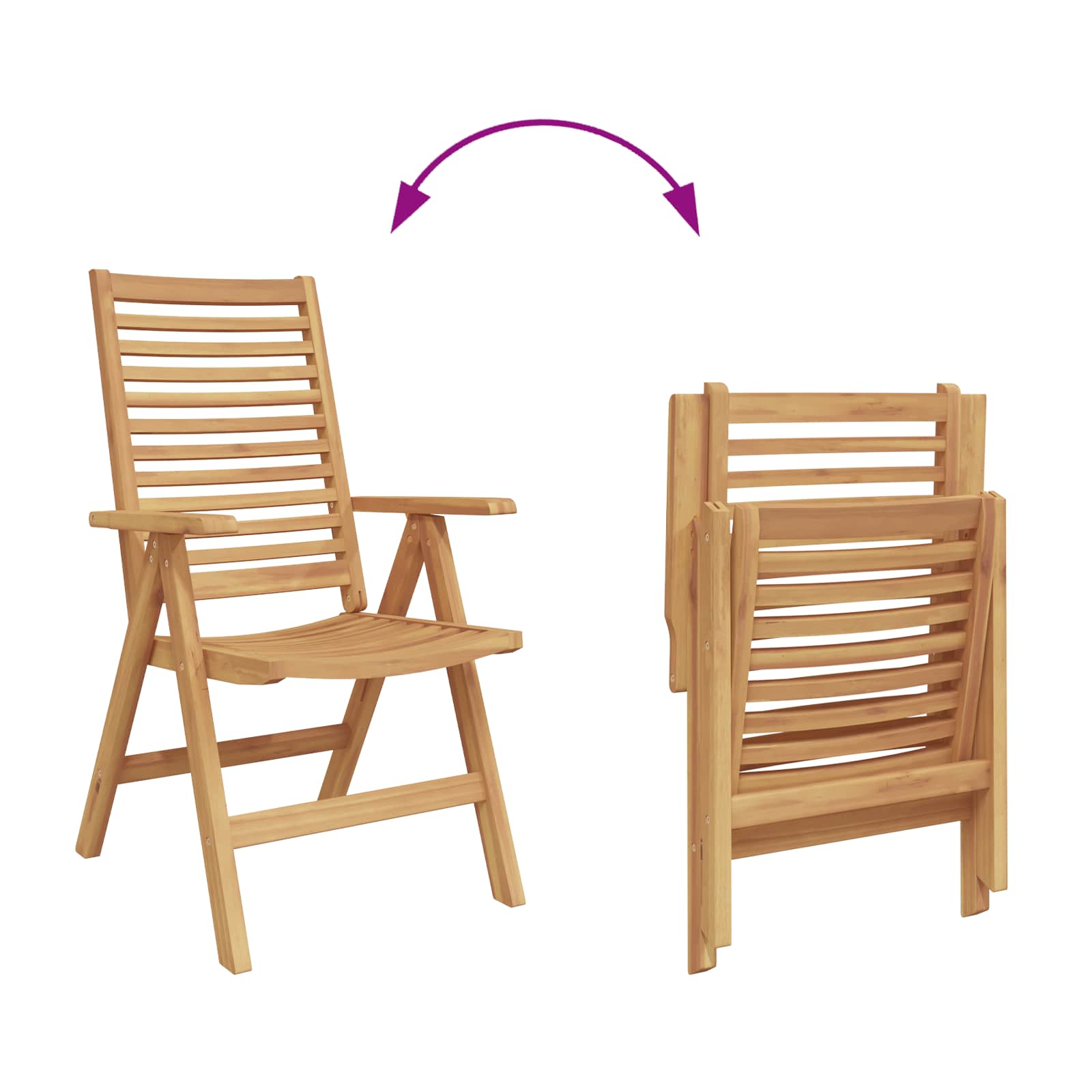 Stolica 6 pcs Smeđa 64.5 x 52 x 108 cm Čvrsto teak drvo