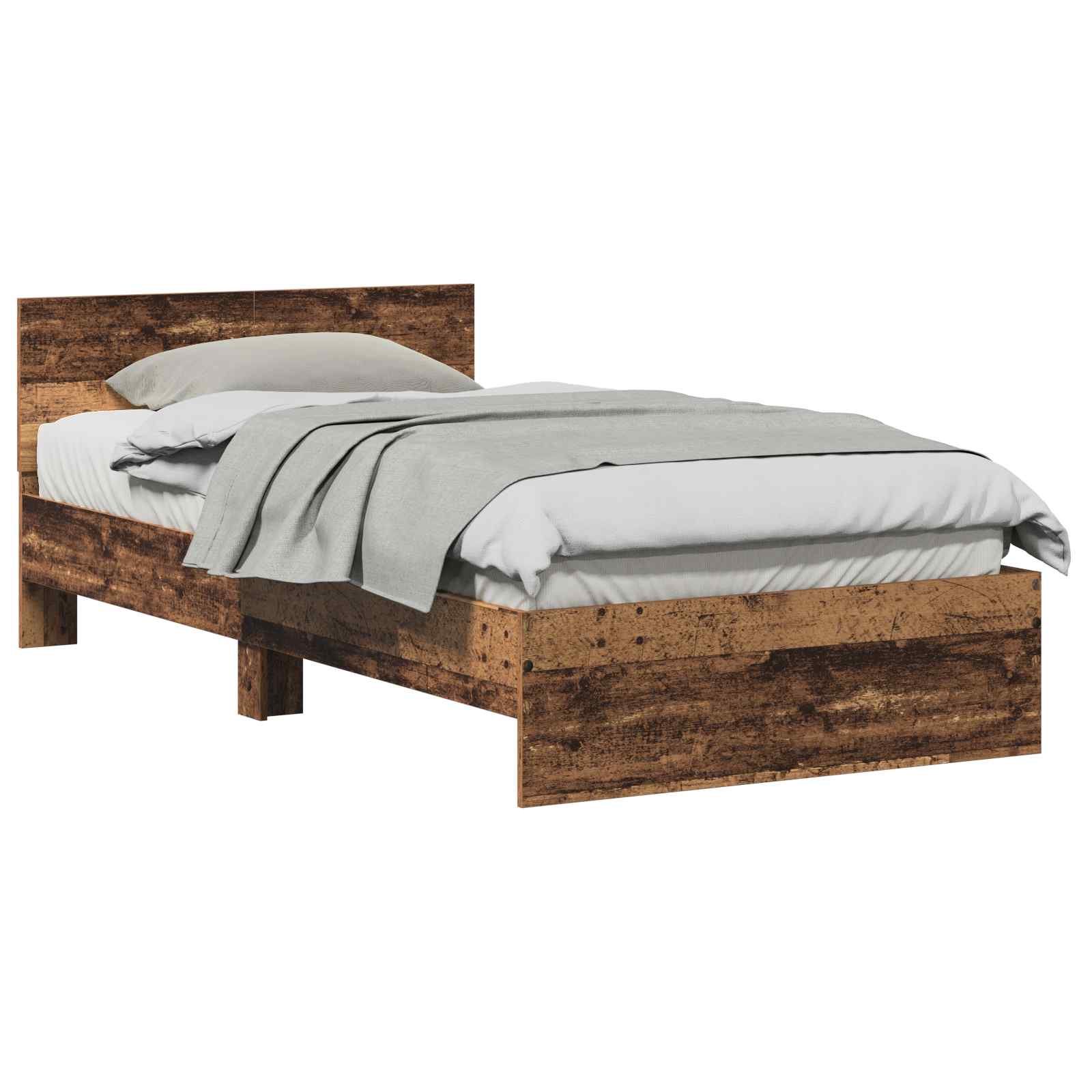 Krevetna konstrukcija s uzglavljem Staro drvo 203 x 104 x 70 cm