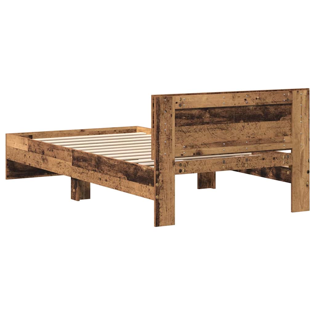 Krevetna konstrukcija s uzglavljem Staro drvo 203 x 104 x 70 cm