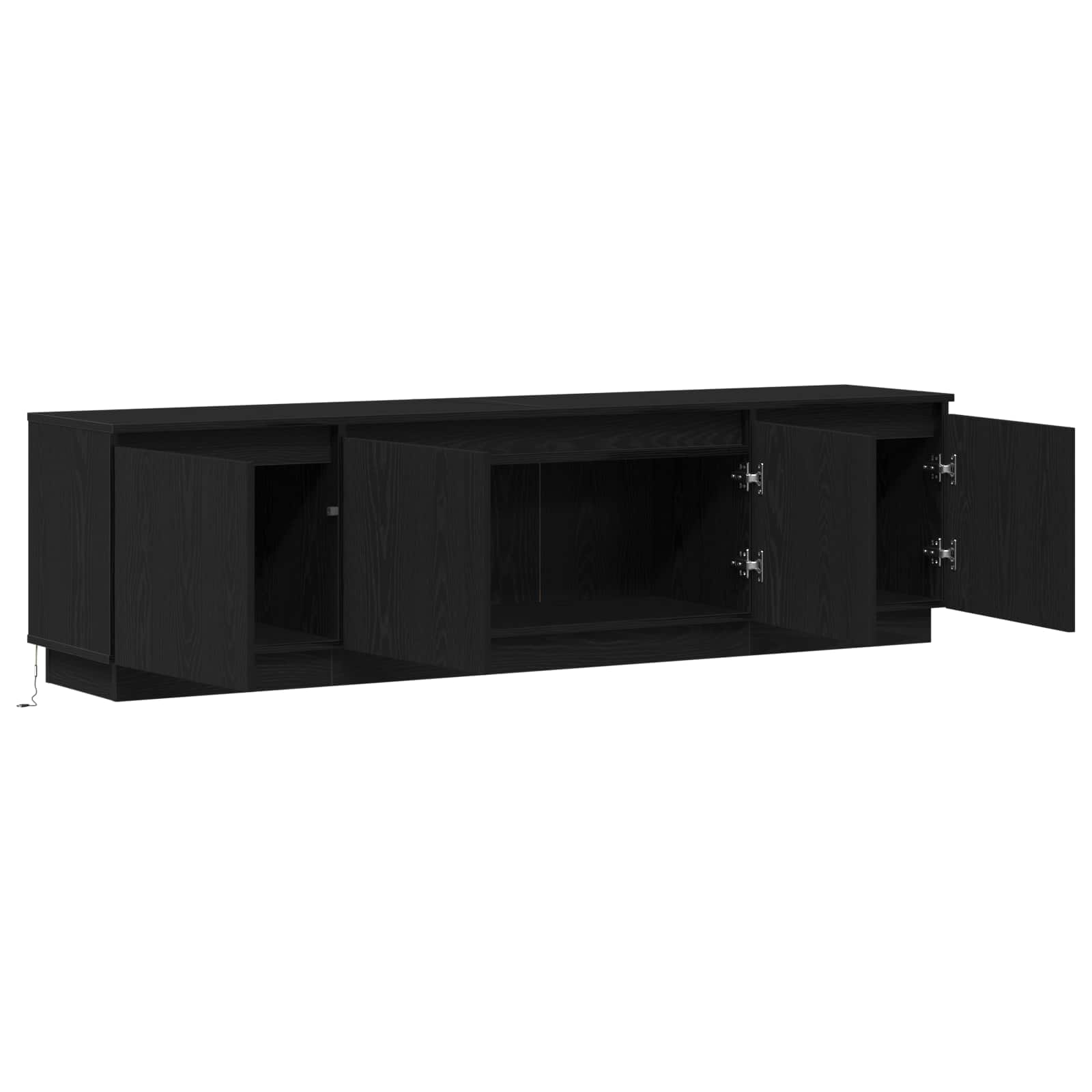 TV ormar Crni hrast 180 x 38 x 49 cm Konstruirano drvo