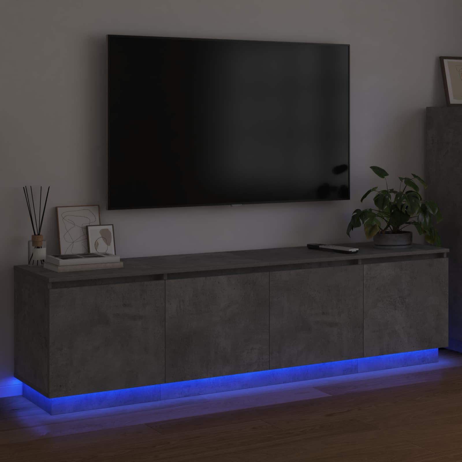 TV ormar Betonski sivi 180 x 38 x 49 cm Konstruirano drvo