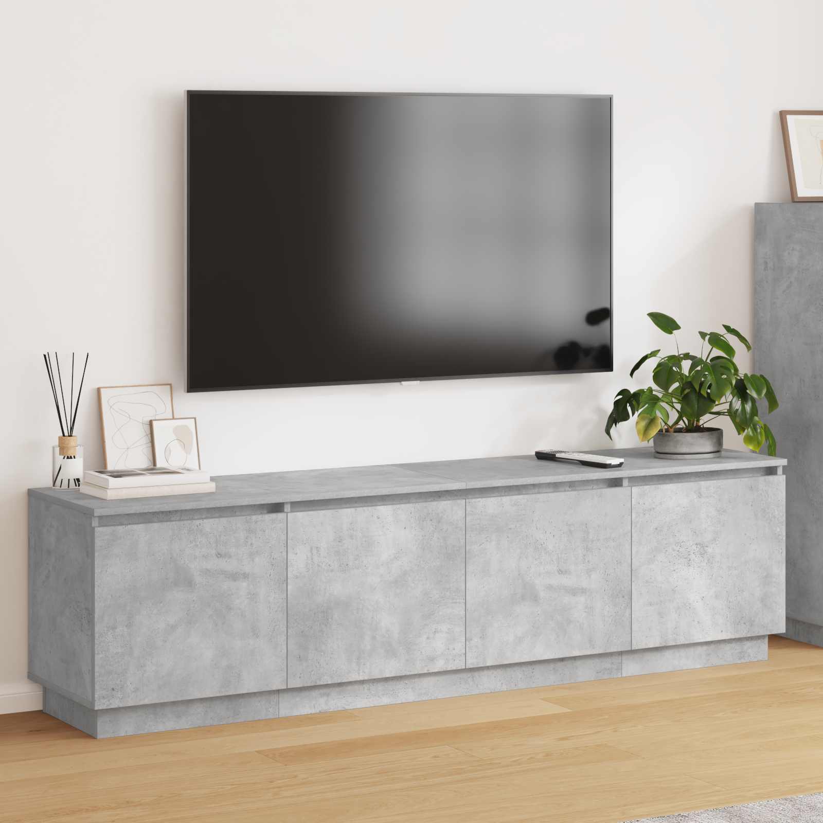 TV ormar Betonski sivi 180 x 38 x 49 cm Konstruirano drvo