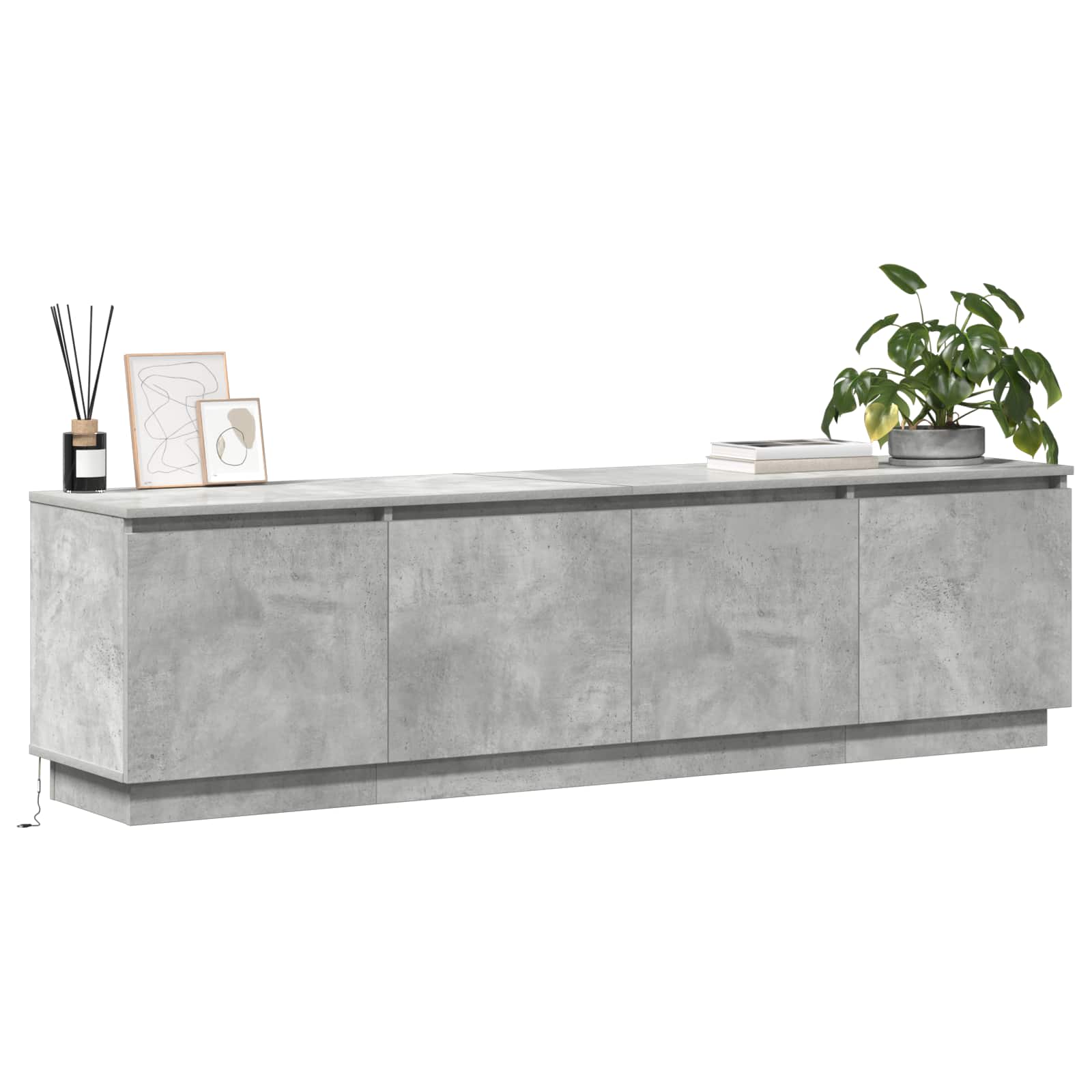 TV ormar Betonski sivi 180 x 38 x 49 cm Konstruirano drvo