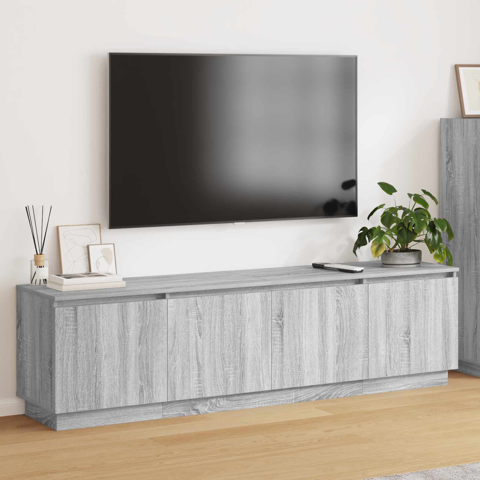 TV ormar Siva Sonoma 180 x 38 x 49 cm Konstruirano drvo