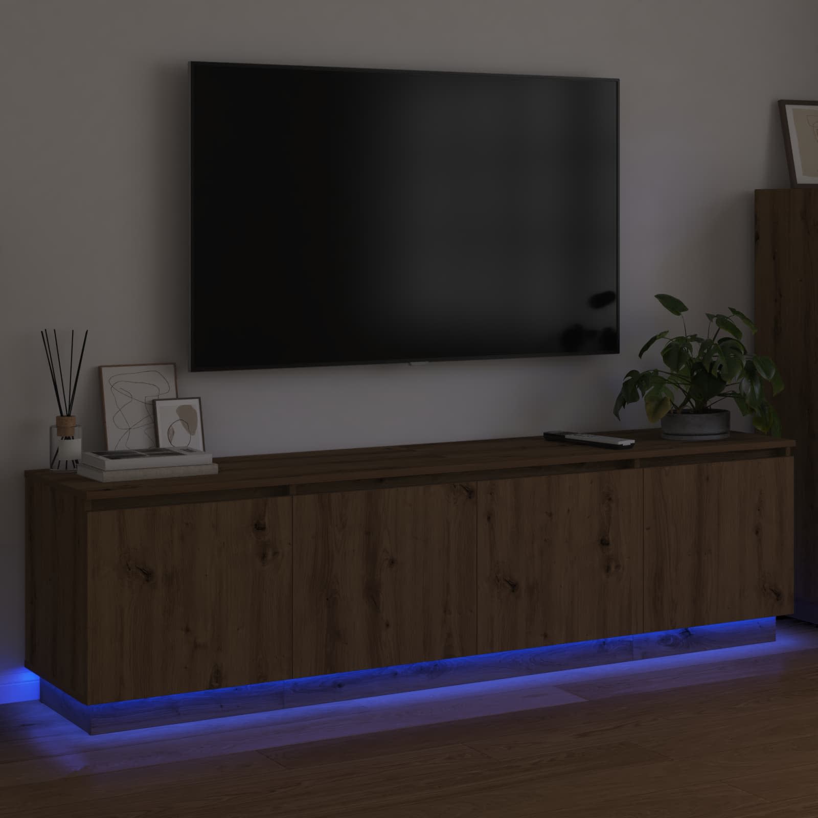 TV ormar Umjetnički hrast 180 x 38 x 49 cm Konstruirano drvo