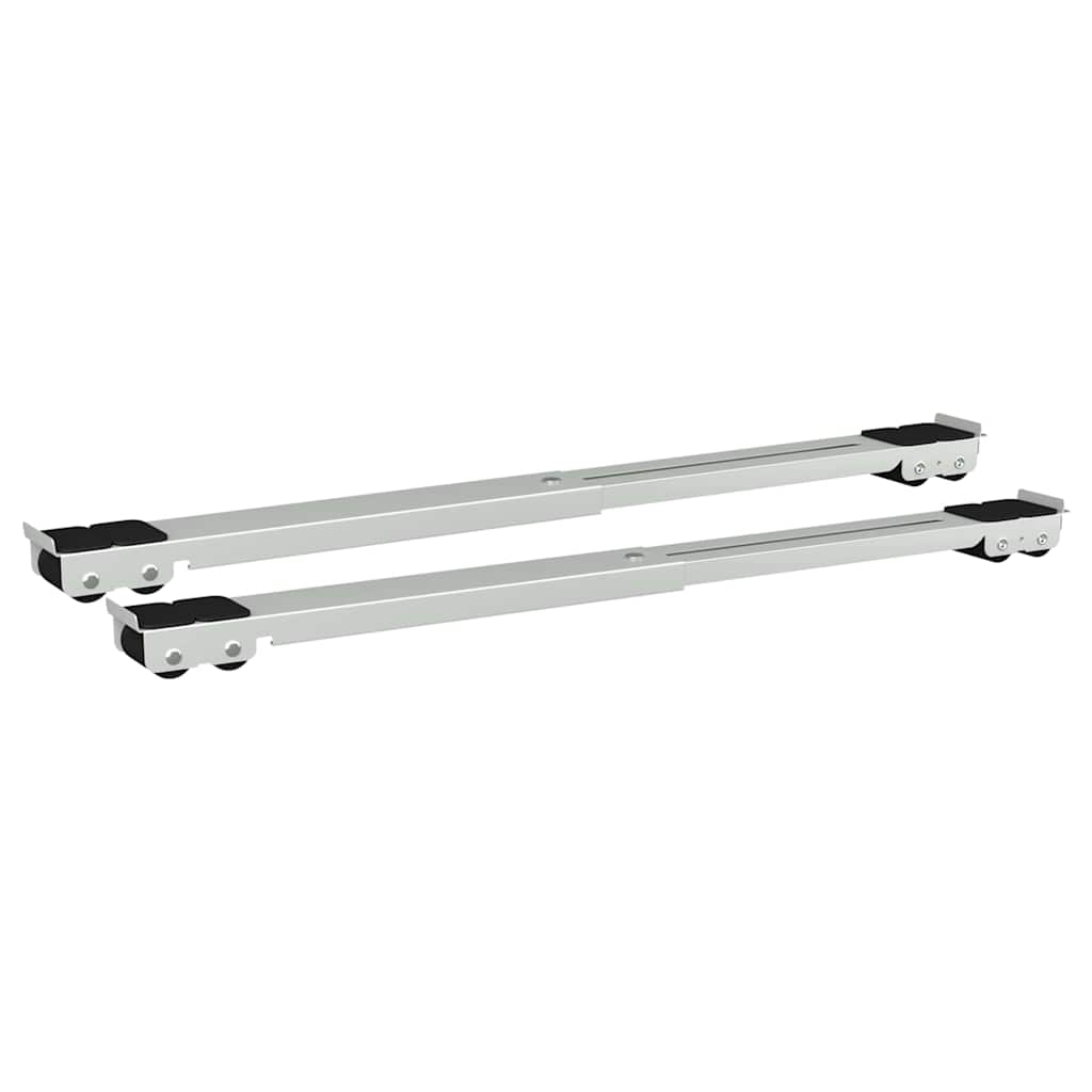 Postolje za perilicu rublja 2 pcs Srebrno 72 x 5 x 4,5 cm